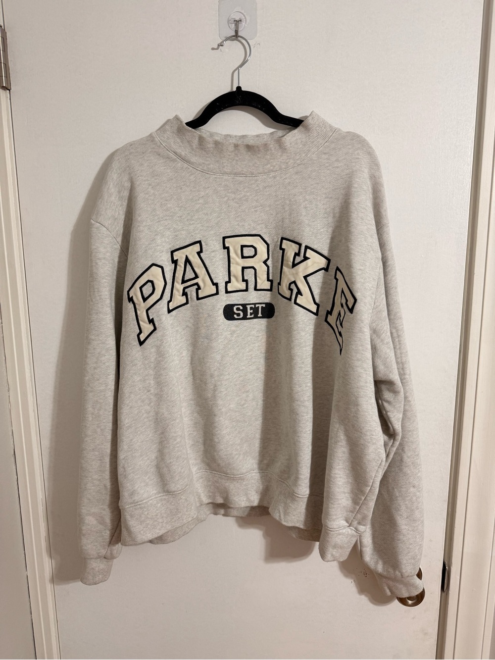 Mockneck "PARKE" SET Active in Light Gray